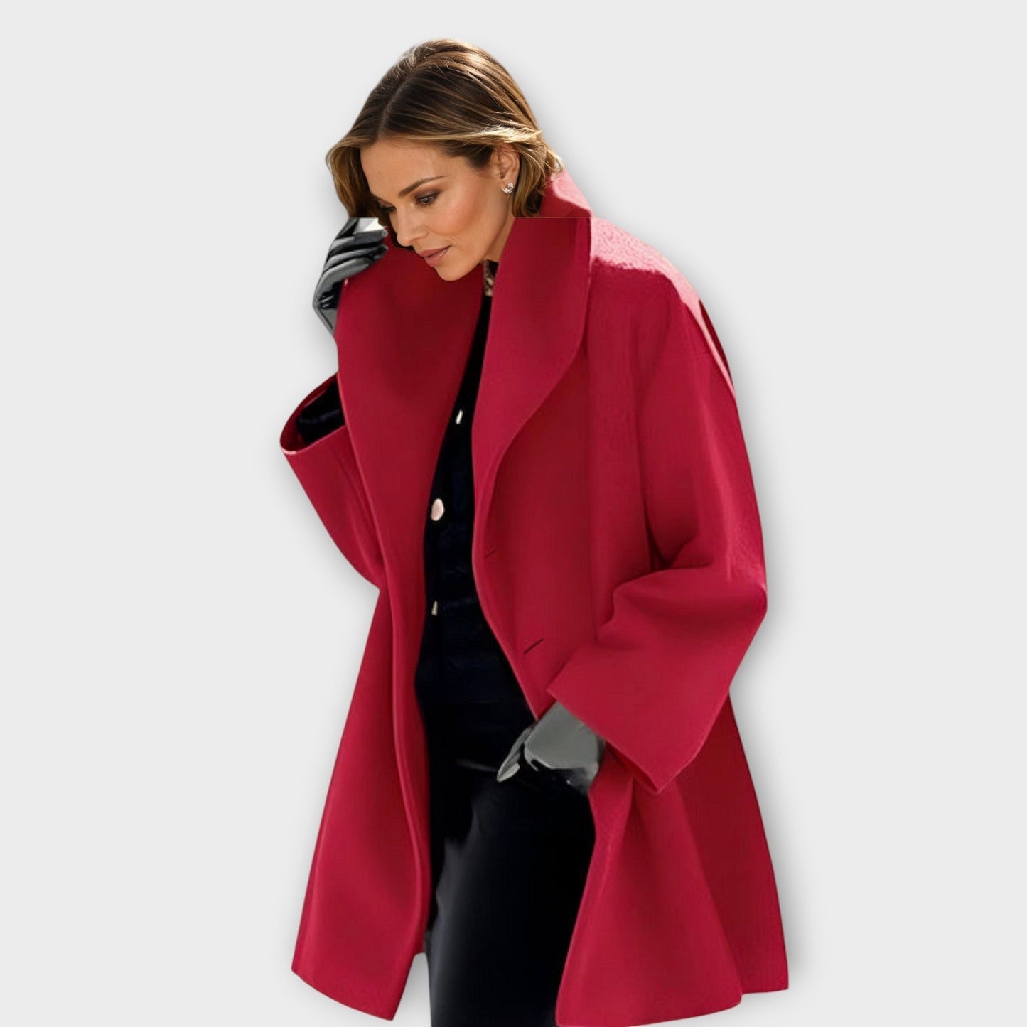 Classic Women's Jacket Elegant Plus Size