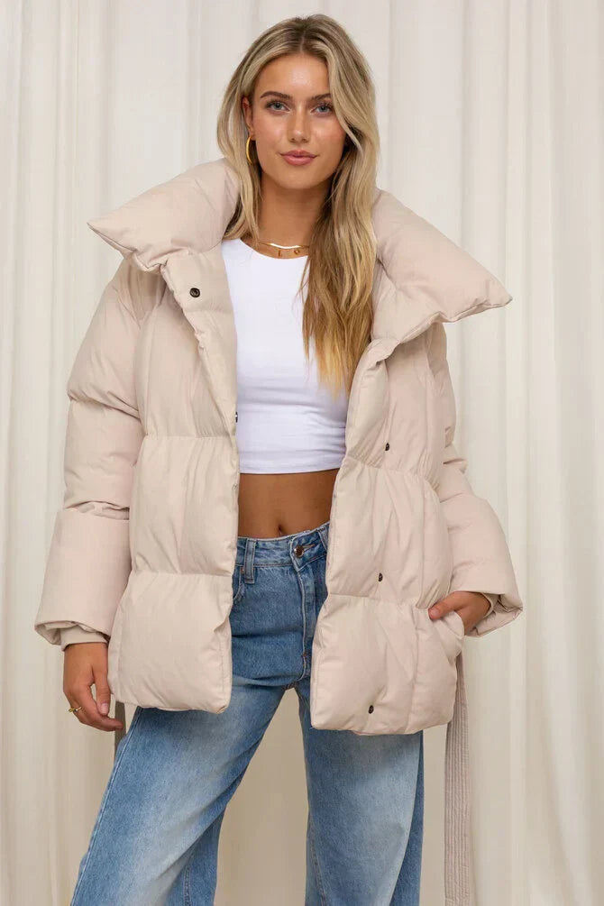 Warmly padded winter jacket