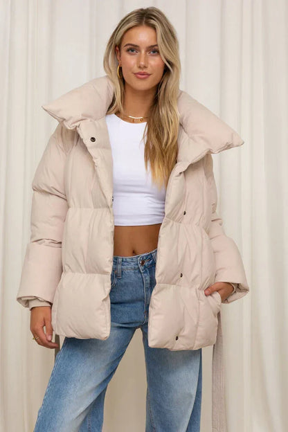 Warmly padded winter jacket