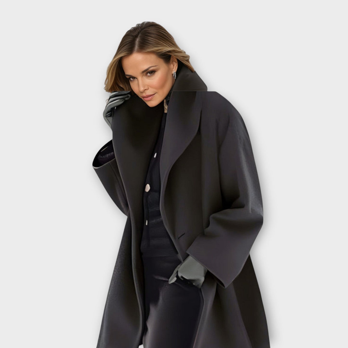 Classic Women's Jacket Elegant Plus Size