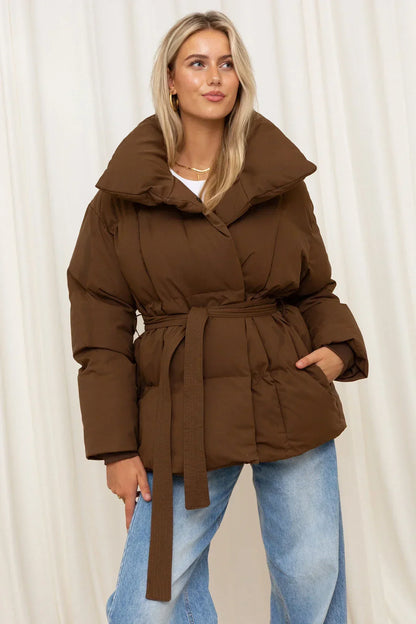 Warmly padded winter jacket