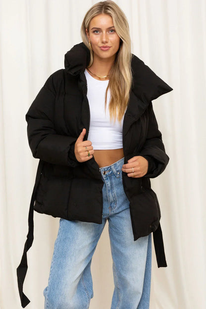 Warmly padded winter jacket