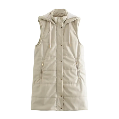 Women's Trendy Style Hooded Vest