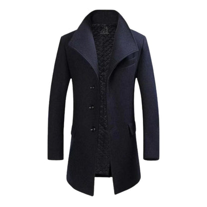 Stylish Wool Coat Men's Elegance