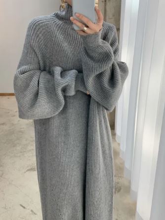 Elegant Knitted Dress for Women