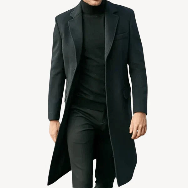 Herren Wollmantel Eleganter Reverskragen - IdealeKleiden