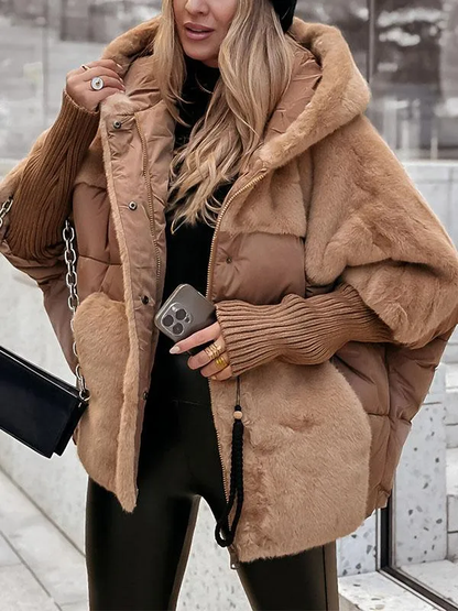 Women's Bomber Jacket Hooded Trendy Style