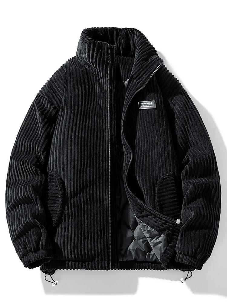 Men's Winter Corduroy Quilted Jacket Warm
