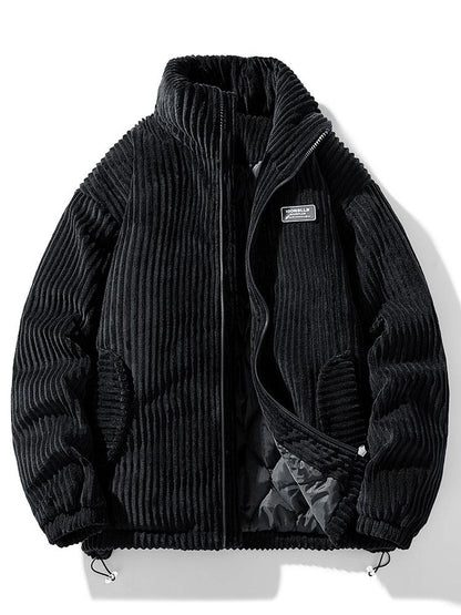 Men's Winter Corduroy Quilted Jacket Warm