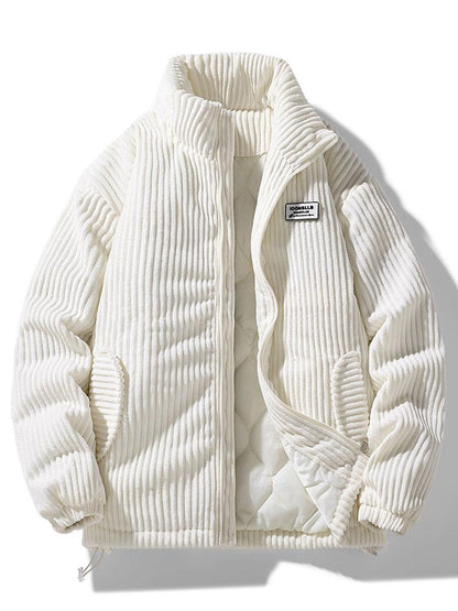 Men's Winter Corduroy Quilted Jacket Warm