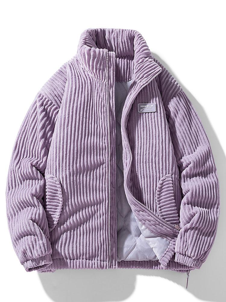 Men's Winter Corduroy Quilted Jacket Warm