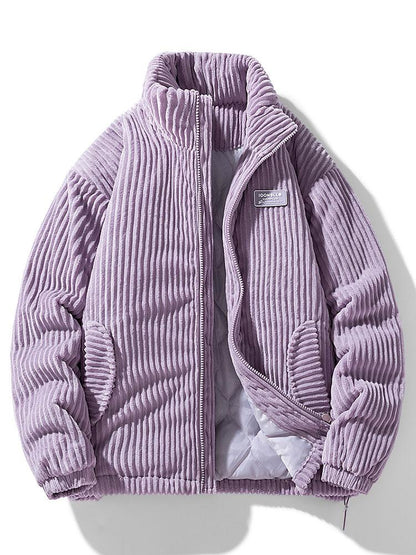 Men's Winter Corduroy Quilted Jacket Warm