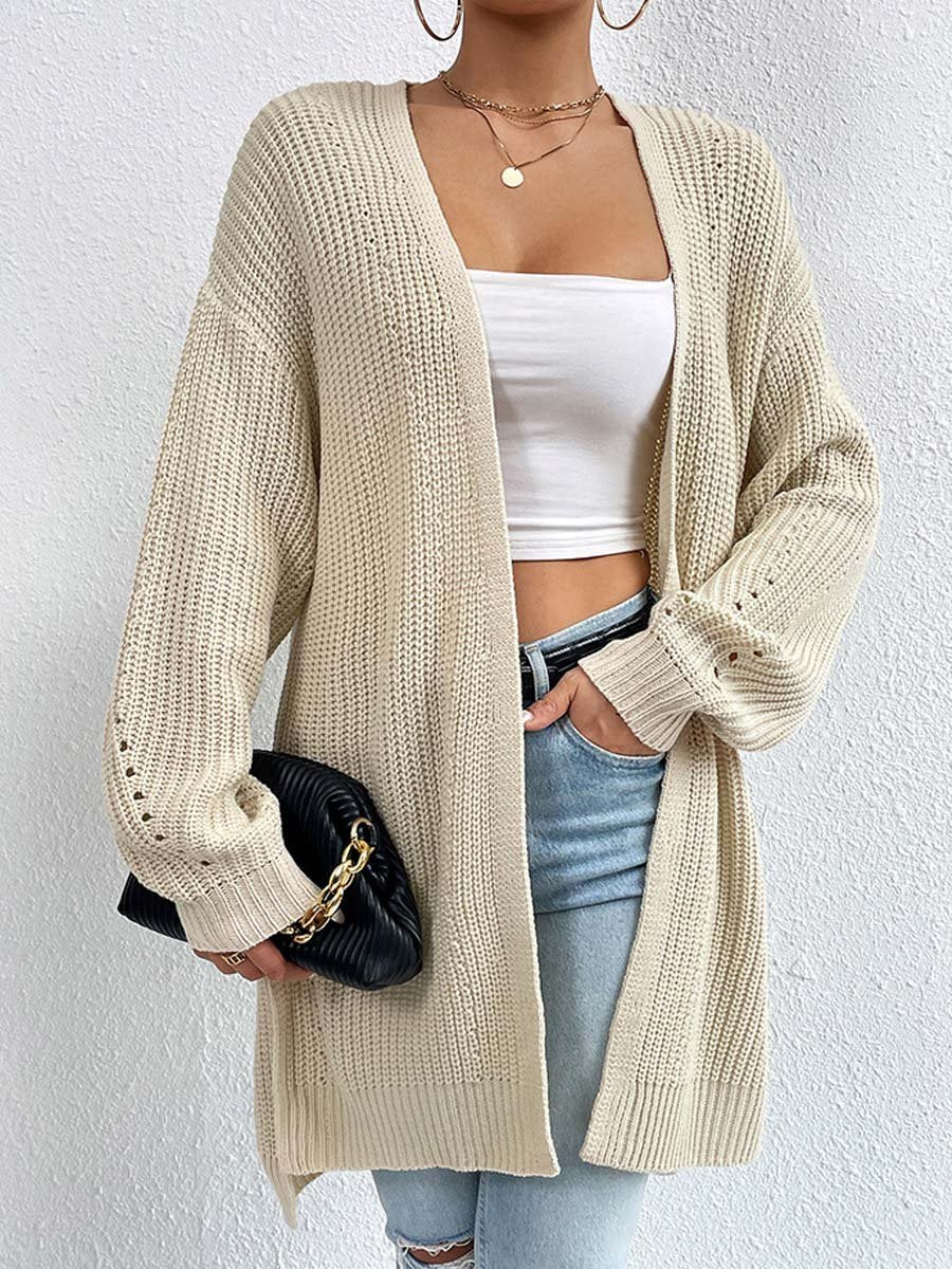 Cozy Cardigans | Loose Mid-Length V-Neck Cardigan Comfortable