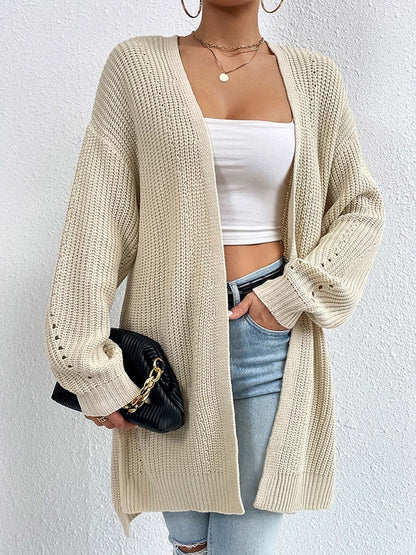 Cozy Cardigans | Loose Mid-Length V-Neck Cardigan Comfortable