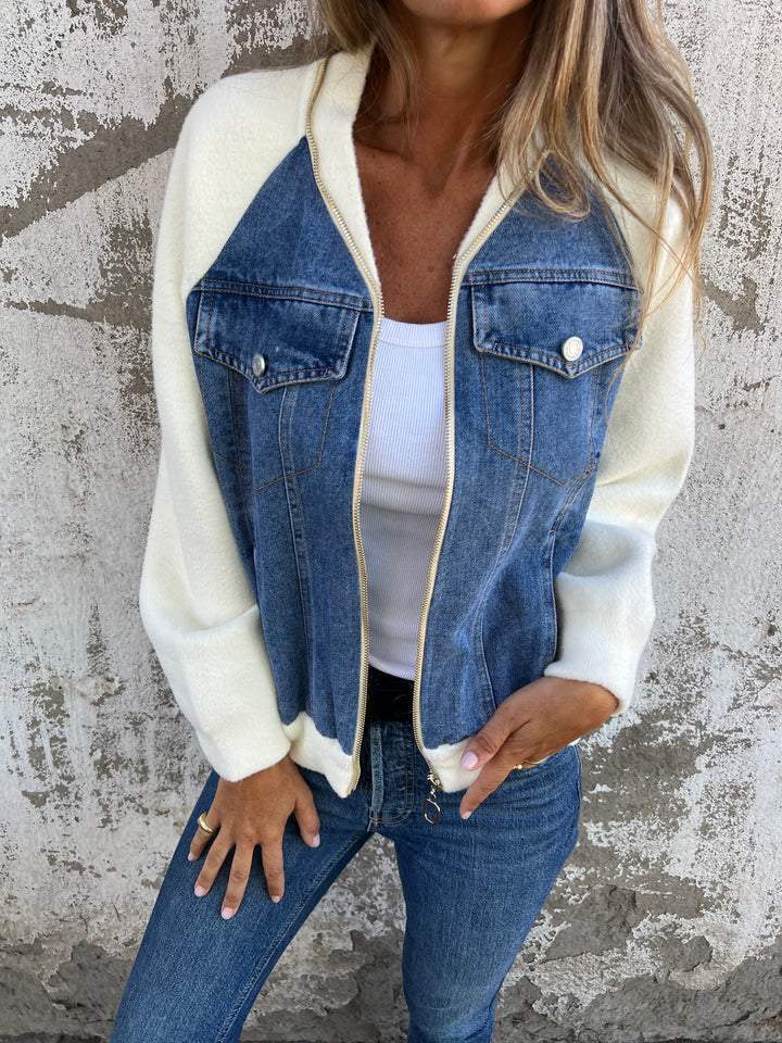 Fashionable YKK Jacket Casual V-Neck