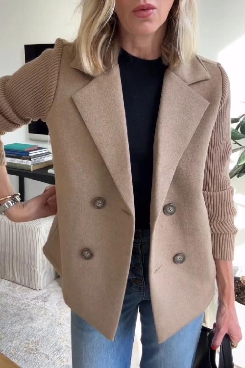 Elegant Women's Knitted Blazer