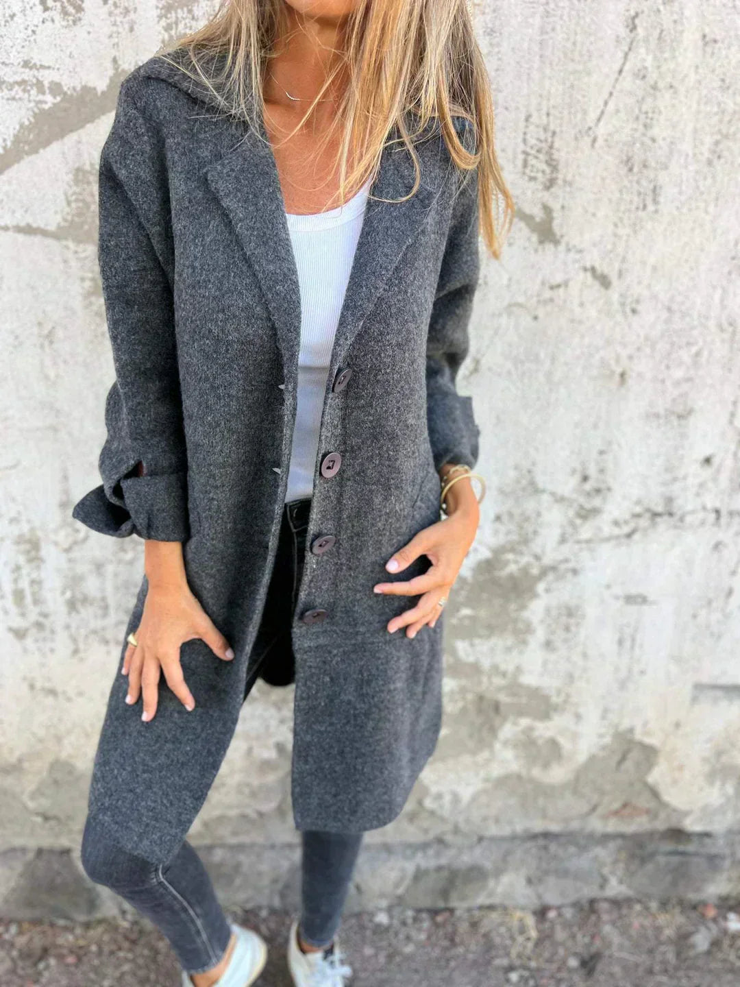 Women's Classic Elegant Warm Wool Coat