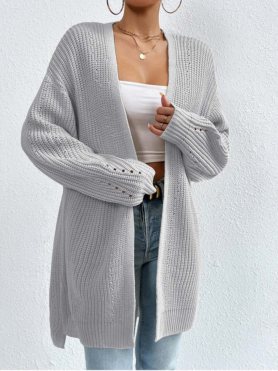 Cozy Cardigans | Loose Mid-Length V-Neck Cardigan Comfortable