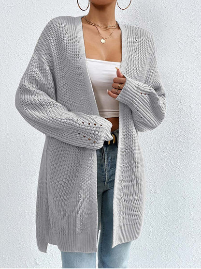 Cozy Cardigans | Loose Mid-Length V-Neck Cardigan Comfortable