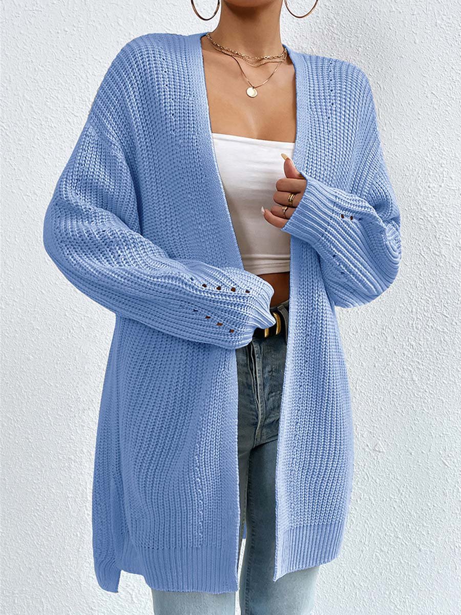 Cozy Cardigans | Loose Mid-Length V-Neck Cardigan Comfortable