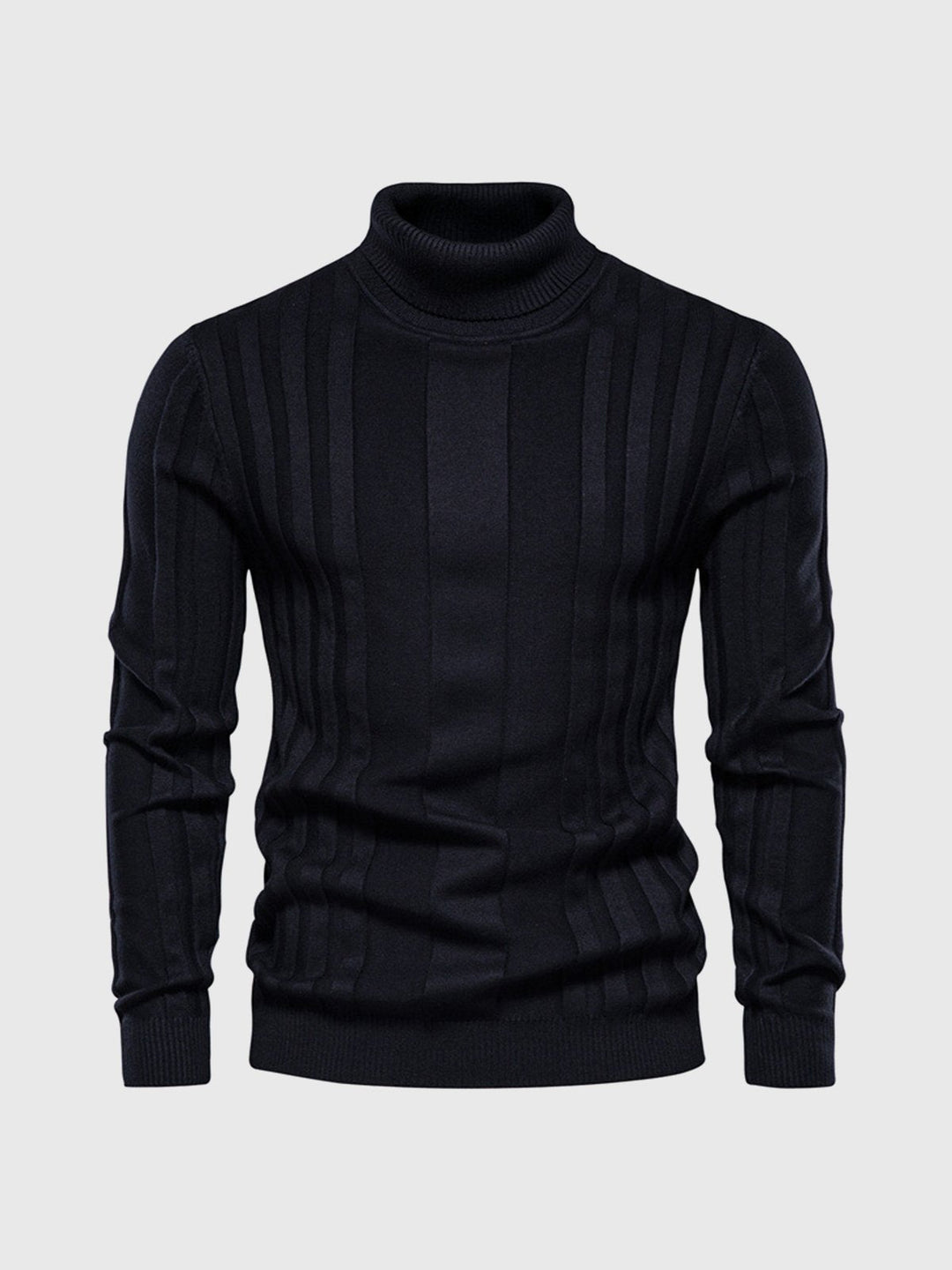 Striped Turtleneck Sweater for Men
