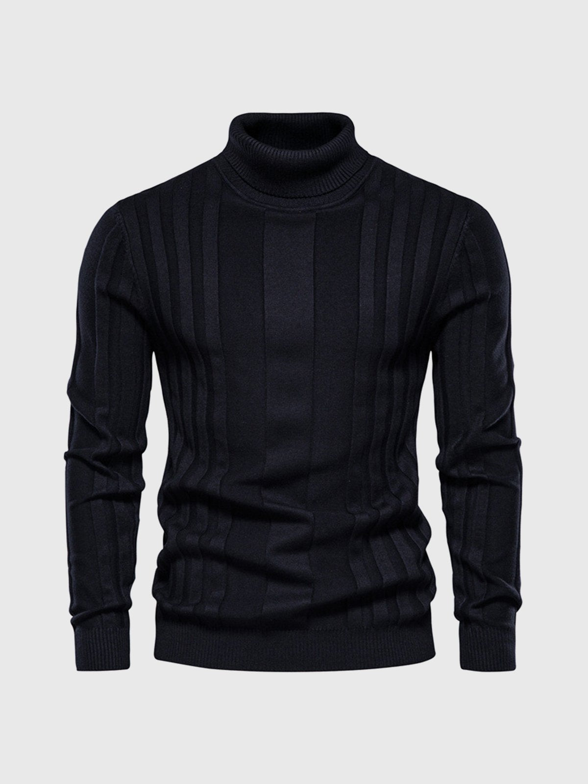 Striped Turtleneck Sweater for Men