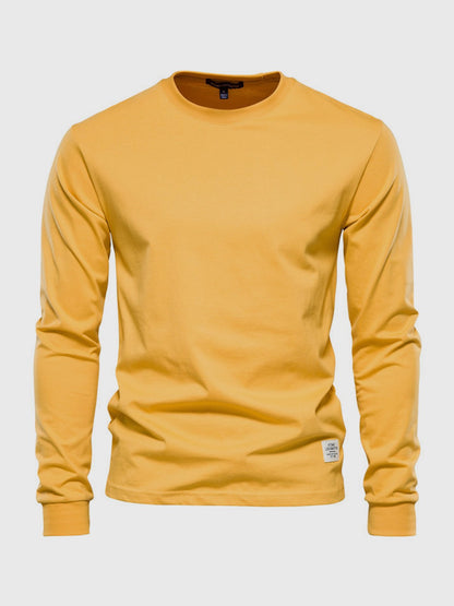 Comfortable Men's Long-Sleeve Cotton Shirt