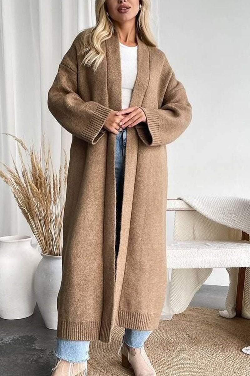 Long Knit Cardigan Soft Warm Timeless