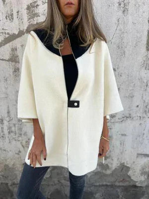 Stylish Stand-Up Collar Jacket Short Zipper