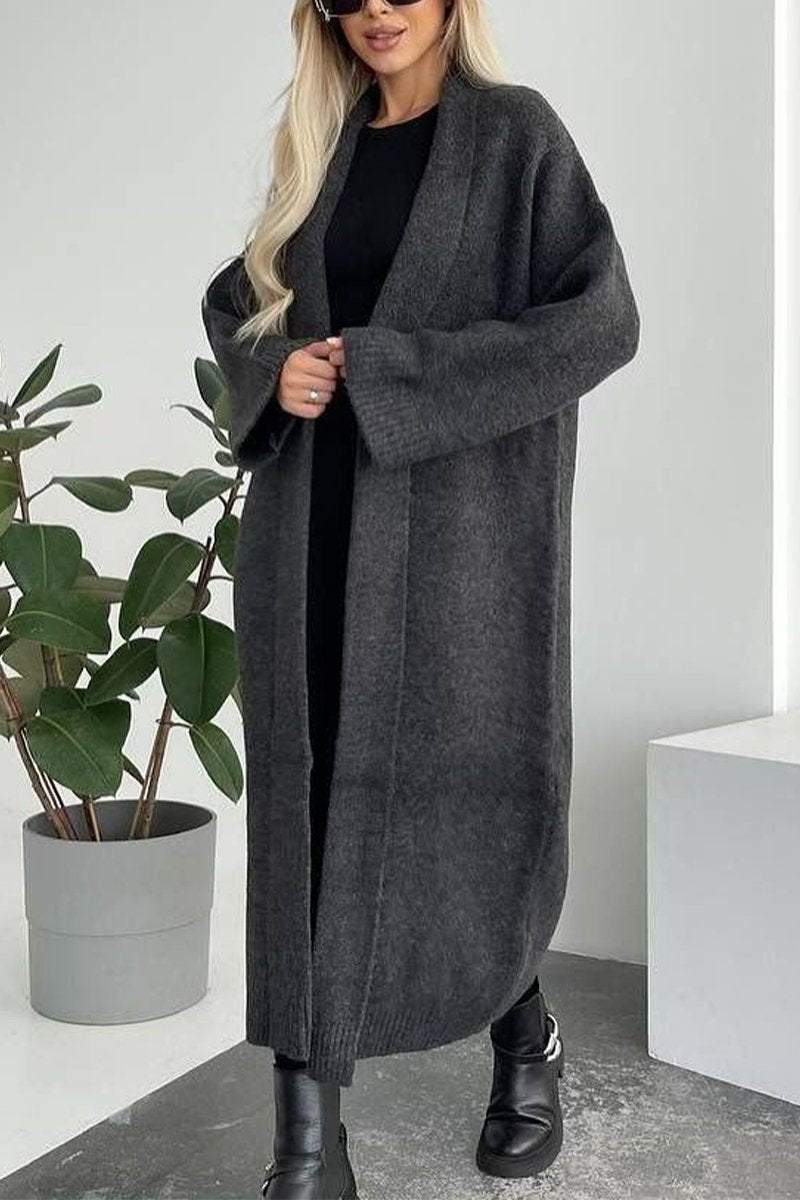 Long Knit Cardigan Soft Warm Timeless