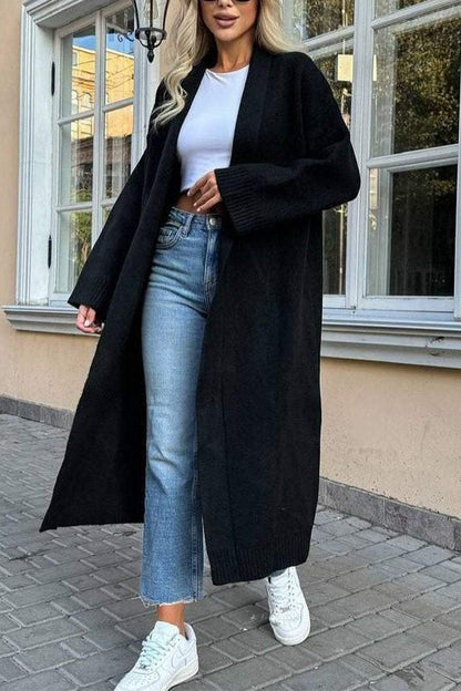 Long Knit Cardigan Soft Warm Timeless
