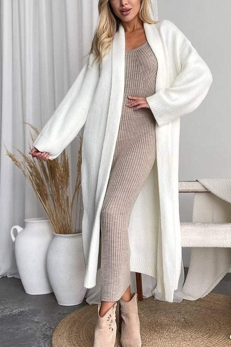 Long Knit Cardigan Soft Warm Timeless