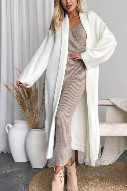 Long Knit Cardigan Soft Warm Timeless