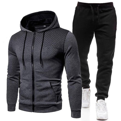 Tracksuit set training shirt and pants zip