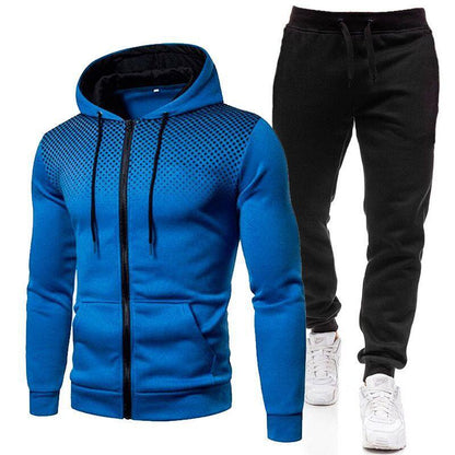 Tracksuit set training shirt and pants zip
