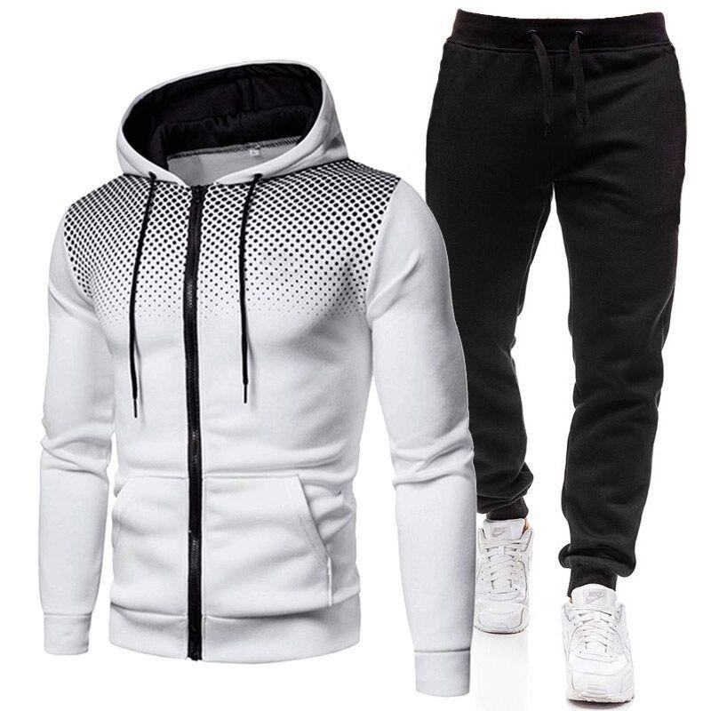 Sportanzug-Set Trainingsshirt und Hose Zip - IdealeKleiden