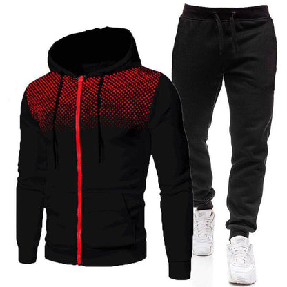 Tracksuit set training shirt and pants zip