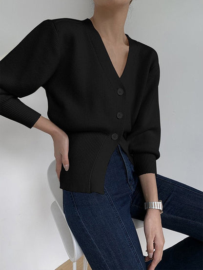 Women's Cardigan V-Neck Soft