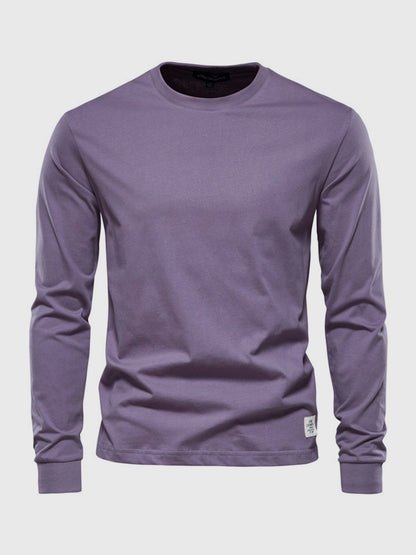 Comfortable Men's Long-Sleeve Cotton Shirt