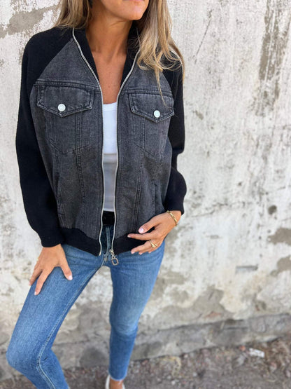 Fashionable YKK Jacket Casual V-Neck