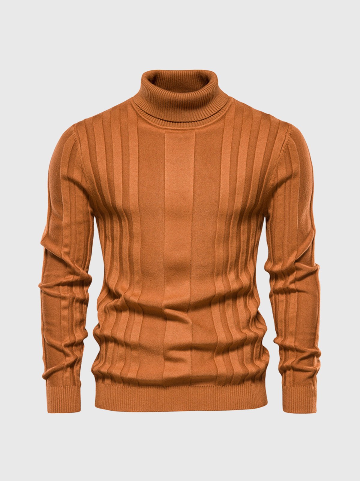 Striped Turtleneck Sweater for Men