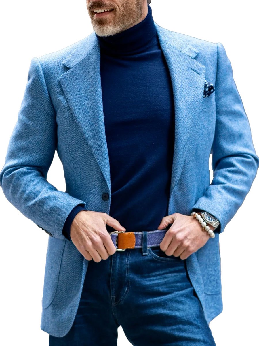 Women's Classic Vintage Look Wool Blazer