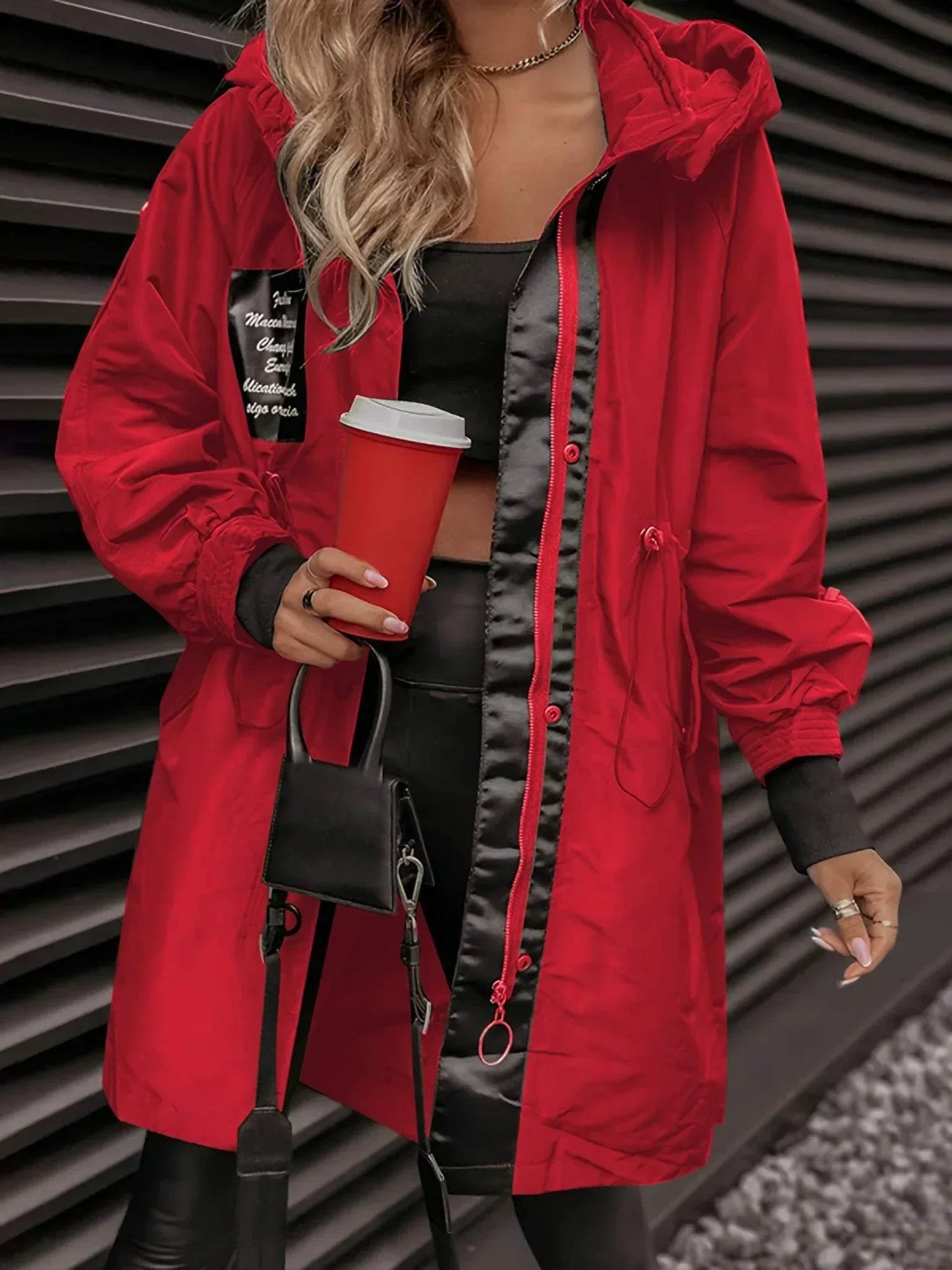 Stylish Jacket with Hood Modern Design