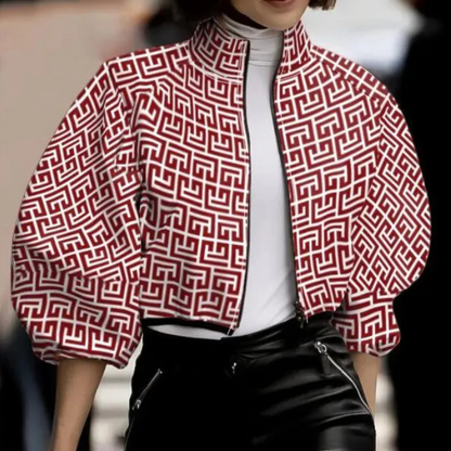 Stylish Women's Autumn Short Jacket