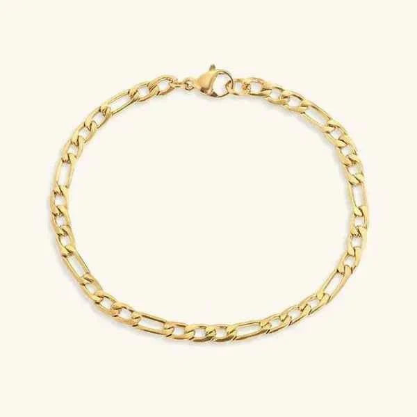 Glamour Kettenarmband 14 Karat Gold - IdealeKleiden
