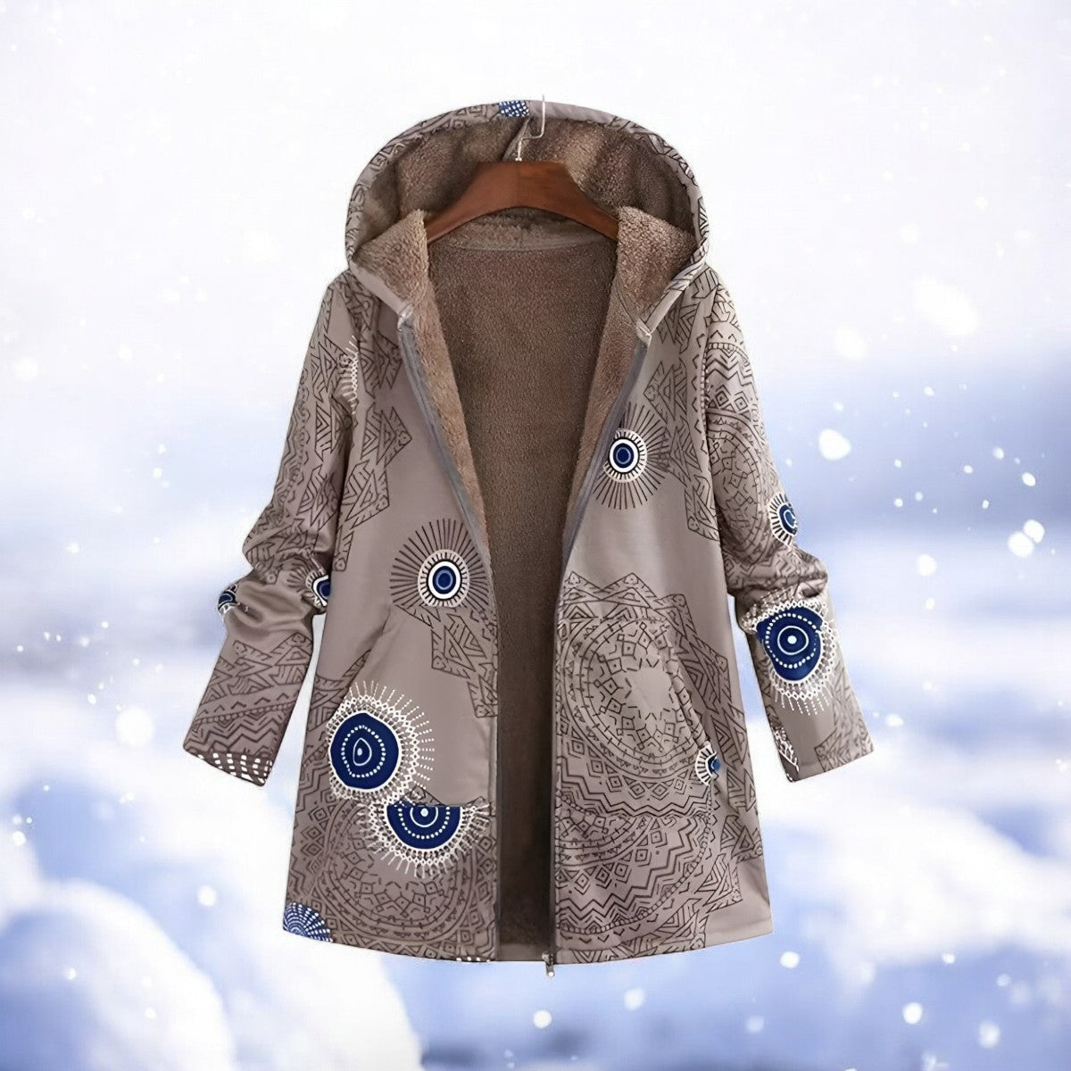 Women's Red Warm Winter Parka