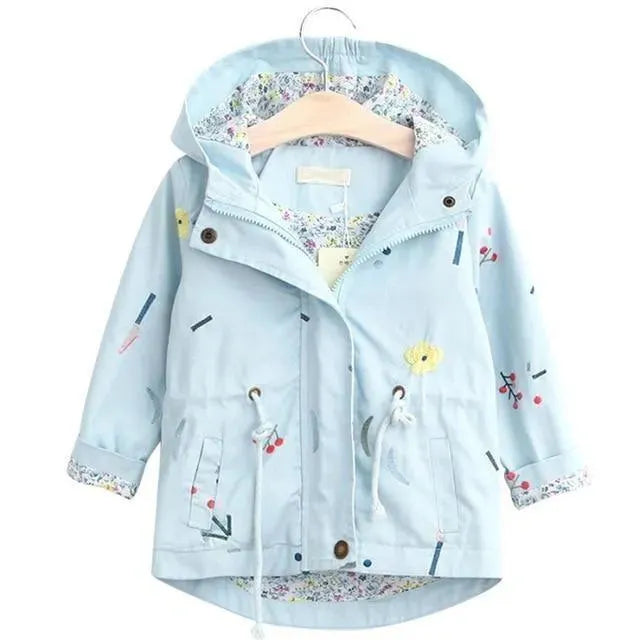Kinder Wintermantel Kordelzug Kinderjacke Modern - IdealeKleiden
