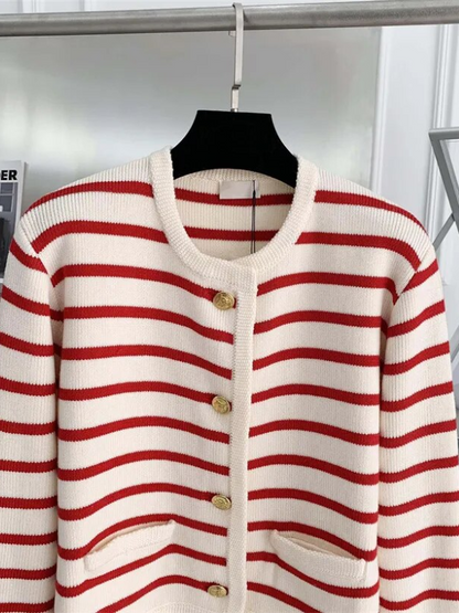 Stilvolles Streifenjackett Modern & Chic - IdealeKleiden