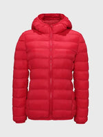 Warm Winter Jacket Padded with Hood and Zipper