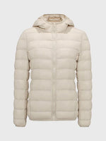 Warm Winter Jacket Padded with Hood and Zipper